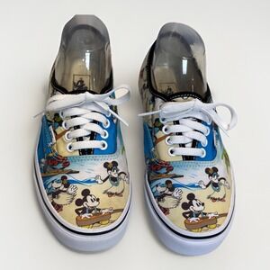 Vans x Disney Authentic Mickey Mouse Aloha Sneaker Limited Ed. Men 7 Women 8.5